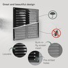 Vent Systems 10" x 11" Inch (Overall) - Black Galvanized