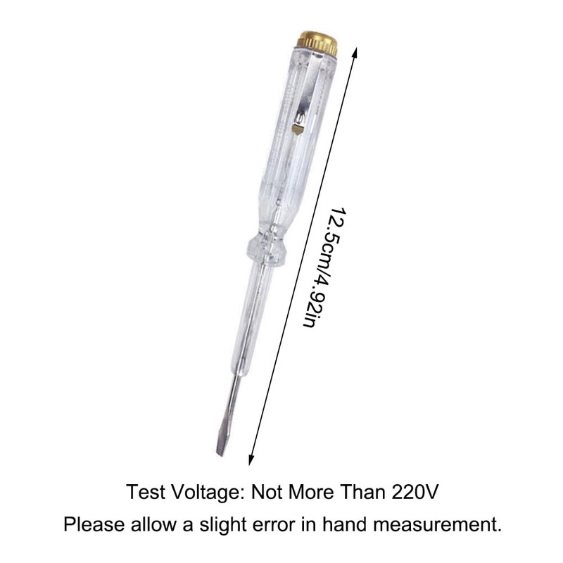 4PCS Voltage Pen Flat Screwdriver, Length 125mm, 2 in 1