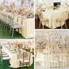 Teruntrue 10 Packs Beige Polyester Tablecloth 60 x 102 inch