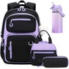 Bevalsa School Backpack for Girls, Bookpack with 14oz Insulated Water