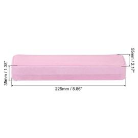 PATIKIL Velvet Necklace Box, 2 Pack Single Slot Long Chain Box Vintage Jewelry Holder for Wedding Engagement Proposal Ceremony Anniversary Style 2, Pink