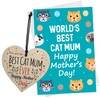RED OCEAN Mothers Day Card For Best Cat Mum -