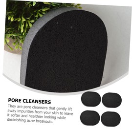 Beavorty 2sets Bamboo Charcoal Facial Sponges Reusable Body Face Exfoliator Puff Makeup Removal Skin Care Tools Size 10pcs*2