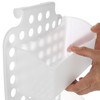 com-four® Shower Basket with 2 Compartments, Shower Gel Holder with