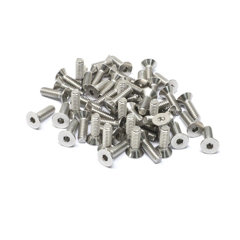 iexcell 50 Pcs 1/4-20 x 3/4" Stainless Steel 304 Hex
