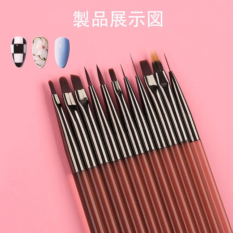 LUYING Nail Set Gel Nail Painting Brushes Acrylic Liquid Square,