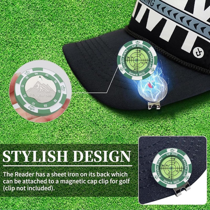 Golf Green Reader, Golf Ball Marker with High Precision Horizontal