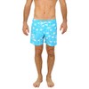 UZZI Men's Swim Shorts Palm Tree Dry Fast Microfiber Trunks