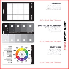 hotifytools Grey Scale Value Finder, Color Wheel and Measuring Tape, Helping You Achieve Perfect Painting Results
