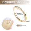 Gold Rings for Women Adjustable Sterling Gold Plated Bands with