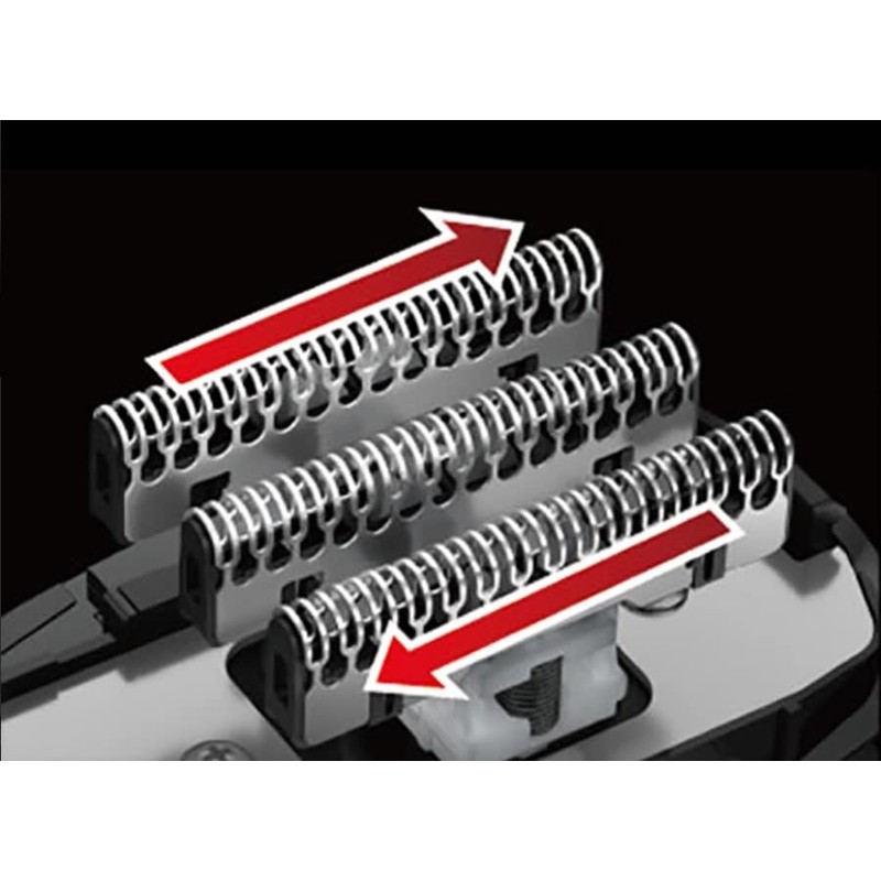 IZF-V531-K (Black) Solid Series Reciprocating Shaver with 3 Blades
