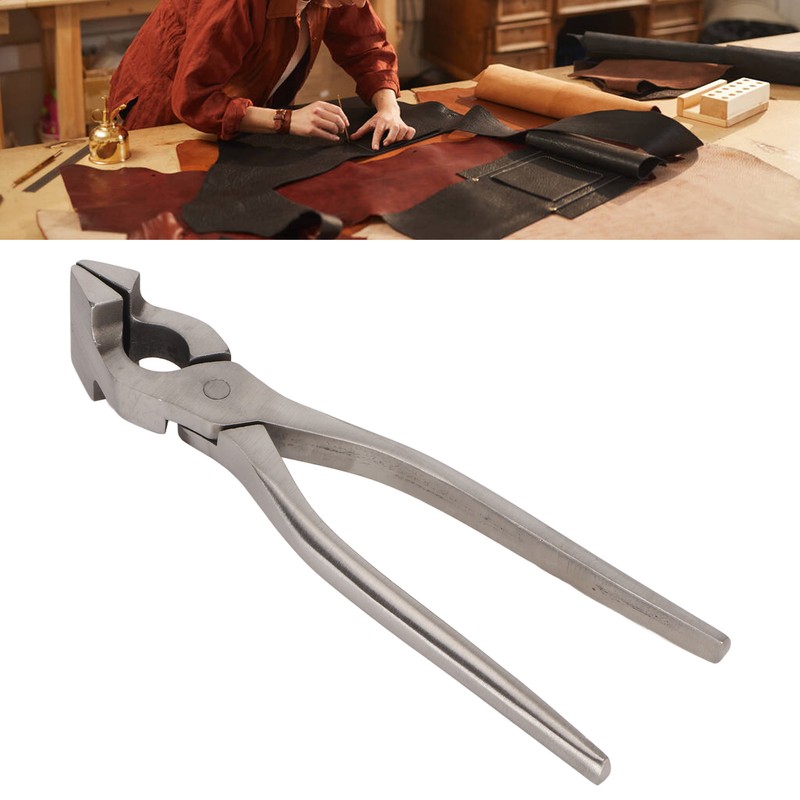 Leather Flatten Pliers Long Handle High Hardness Stainless Steel DIY