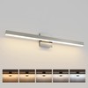 Joossnwell Brushed Nickel Vanity Light for Bathroom Lighting Fixtures Over