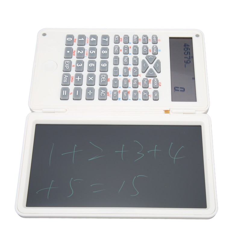 Calculator with Notepad Portable 10 Digits LCD Display Scientific Calculator