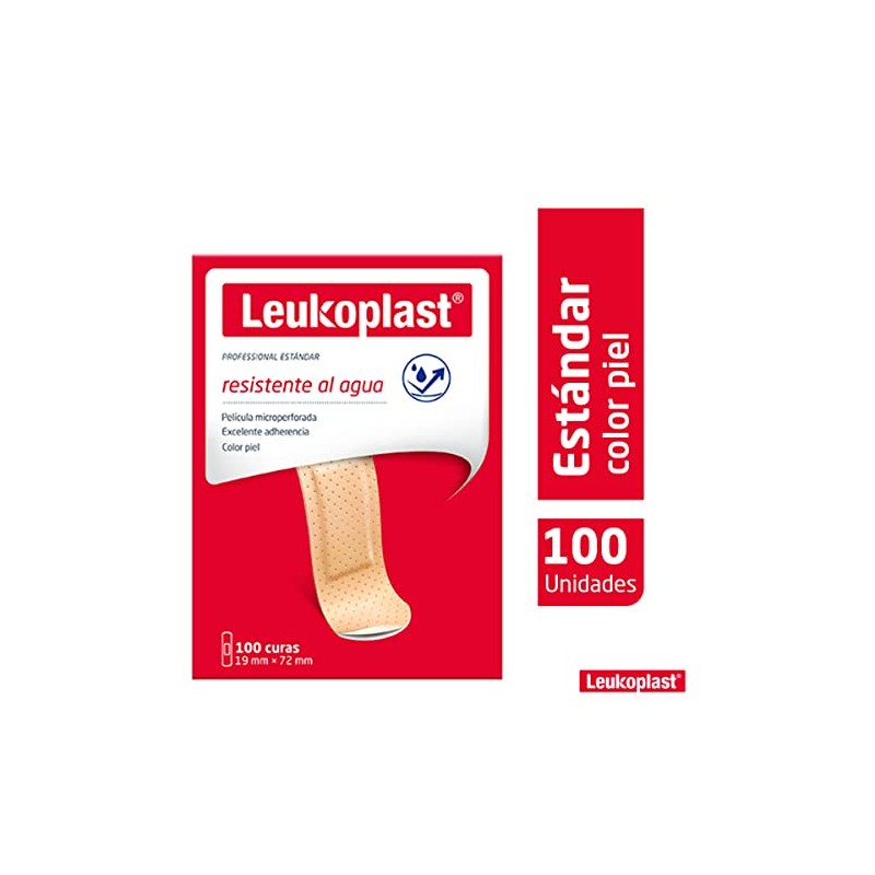 Leukoplast Curitas Resistentes al Agua Color Piel 19x72mm | 100