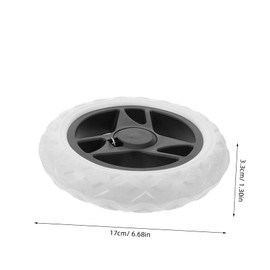 ULTECHNOVO 2pcs Shopping Cart Wheels Portable Shopping Cart Chariot Foldable Unit Wheelbarrows Folding Shopping Trolley with Wheels Sliders Machine Seat Rollers Tricycle Swivel Wagon Plastic