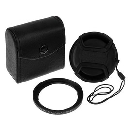 Fotodiox 58mm Filter (UV, CPL, Soft Diffuser) Kit + Filter Adapter + Lens Cap for Canon Powershot G1x, G1 X Camera