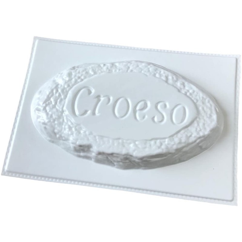 CROESO Garden Stone Plaque Mould Reusable ABS Mold for Concrete