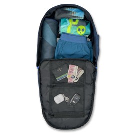 Boltaira Backpack – Travel Bag, Airline-Inspired Weekender with Laptop Sleeve, Carry-On Size (Abyssal)