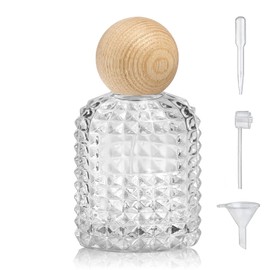 Yerpkefey 50ml/1.7 Oz Glass Spray Bottle Perfume Atomizer,Perfume Travel Refillable Spray Bottle Empty with 3 Kinds of Dispenser (A1)