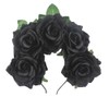 Lofruiin Women's Rose Flower Headband Artificial Flower Hairband Mexico Floral