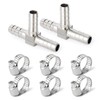 ERGAOBOY 2 Pieces 10 mm Stainless Steel Hose Nozzle T