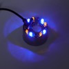 12 Lights Colorful Fog Maker Stainless Steel Water Mist Atomizer