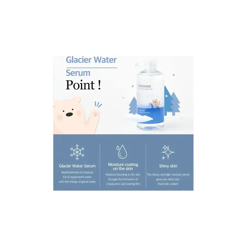 Mixsoon Glacier Water Hyaluronic Acid Serum 300 Ml Hidrataci