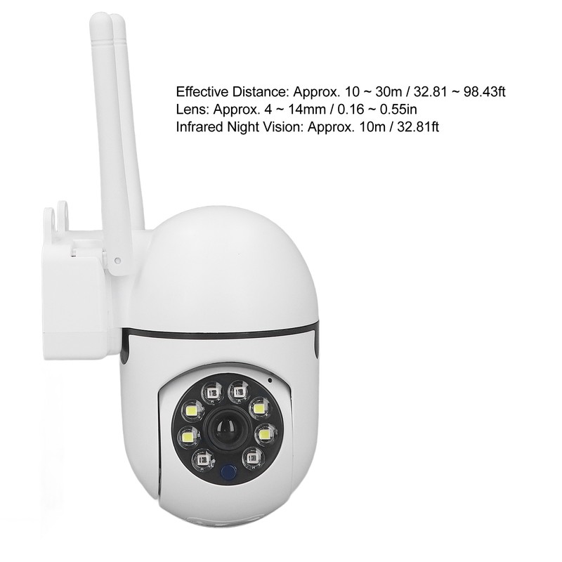Wireless Camera Night Vision 360° 2.4G 1080P 2 Way Audio