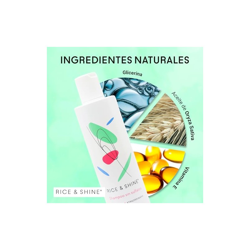 Shampoo Sin Sulfatos y Parabenos Natural Enriquecido con Aceite de
