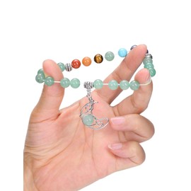 Jovivi Chakra Bracelets for Women Healing Crystal Bracelet Natural Green Aventurine Gemstone Beaded Bracelet Jewellery Crystal Gifts Women Mum Birthday Christmas