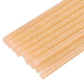 QUARKZMAN Pack of 16 Hot Glue Sticks 7 mm x 200 mm Mini Hot Glue Sticks Hot Glue Gun Hot Glue Fabric for Repair Craft Decoration DIY Crafts Glitter Orange