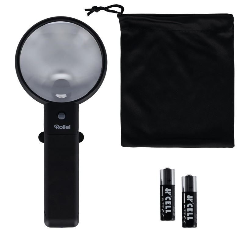 Rollei Handheld Magnifier with LED Light and Stand - Bifocus