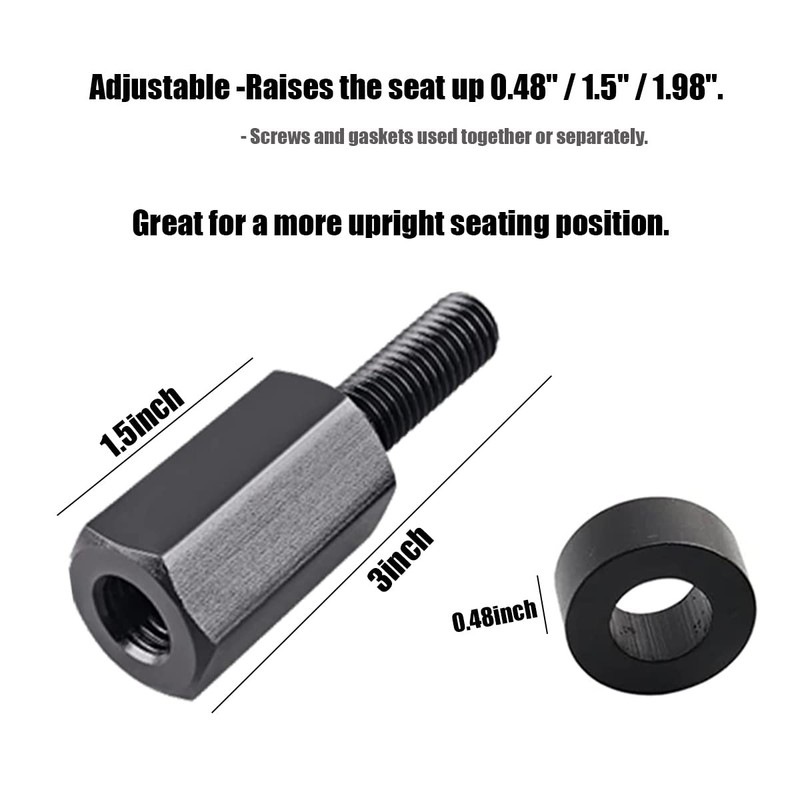 4PCS Maverick X3 Seat Riser, Seat Lift Kit Compatible with