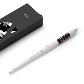 ARTIFY Professional Natural Goat Hair Quill Watercolor Brushes | Mop Round Fine Tip Watercolor Paint Brush for Large Strokes Smudging | Ideal for Watercolor and Gouache Painting (#10)