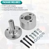 WIKIBB Flywheel PTO Drive Kit V-Twin Engine Adapter Coupler Universal