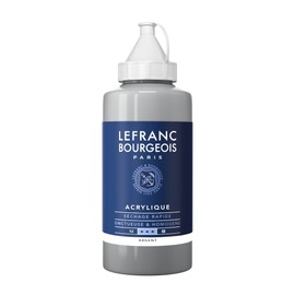Lefranc Bourgeois 300448 Fine Acrylic Paint - Silver, 750 ml Bottle, Creamy Water-Based Acrylic Paint, Quick Drying, Non-fading, Waterproof
