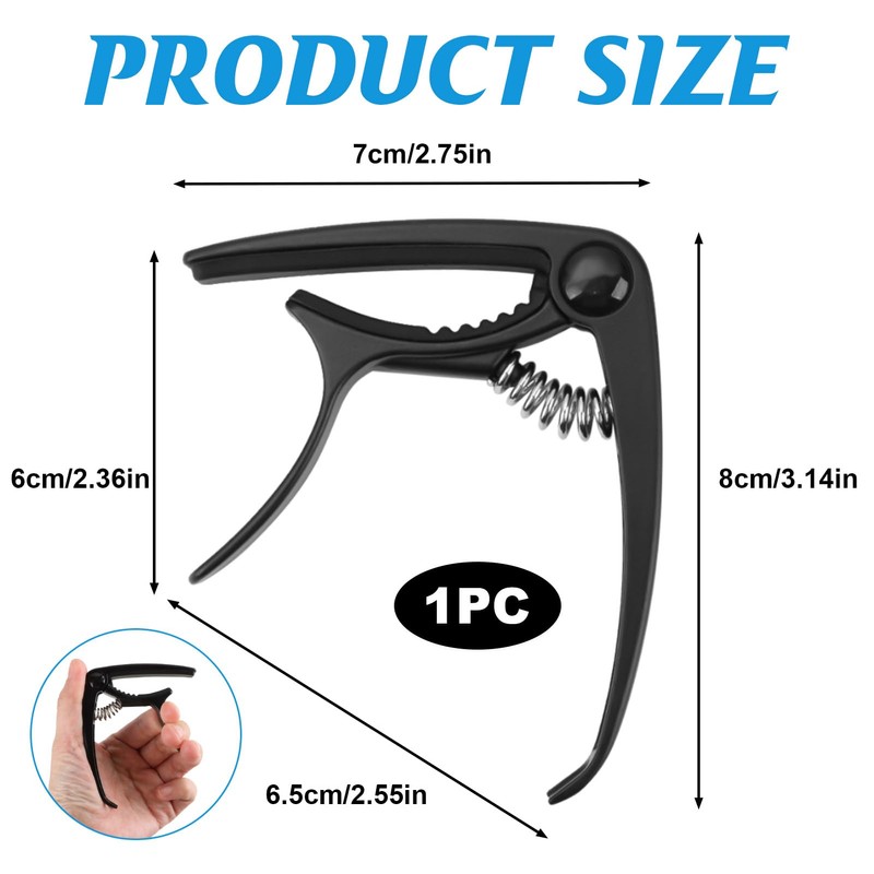 Guitar Capo for Acoustic Guitars Electric Guitars, Quick Change Capo