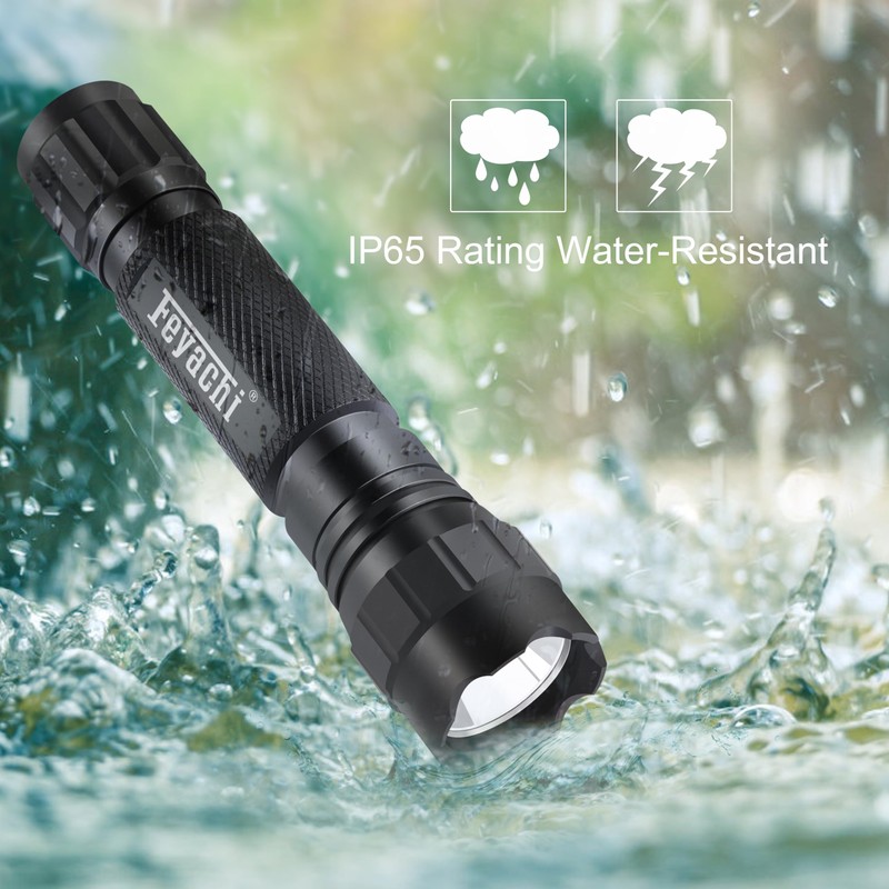 Feyachi LED Flashlights Rechargeable Tactical Flashlight 1200 Lumen FL21-MB Flash