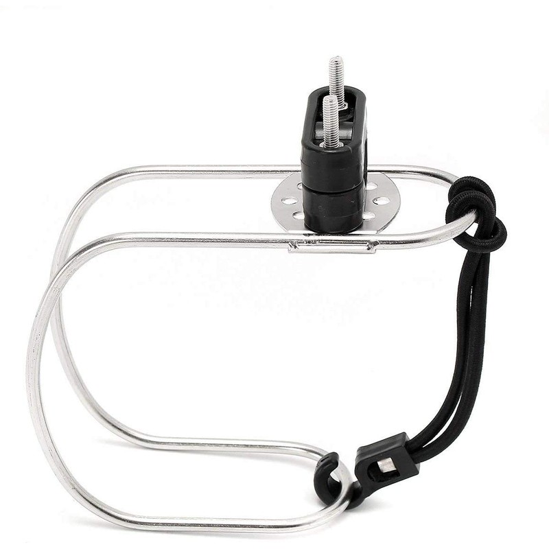 FUTURUP Stainless Steel Marine Horseshoe Bracket Life Buoy Ring Holder