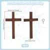 GOMAKERER 6 Pcs Wood Crafted Cross, 12x6.95x0.95cm Unfinished Wooden Cross