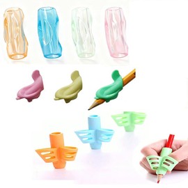 BBRONDDH Pencil Grip, Corrective, Elementary School Students, Correction, Punu Grip, Pencil Grip, 3 Stage Growth Set (3 x Beginner + 3 x Intermediate + 4 x Senior), Left and Right Handed, Soft