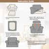 WEERRW Stretch Chair Sofa Slipcover - 2 Pieces Luxury Soft