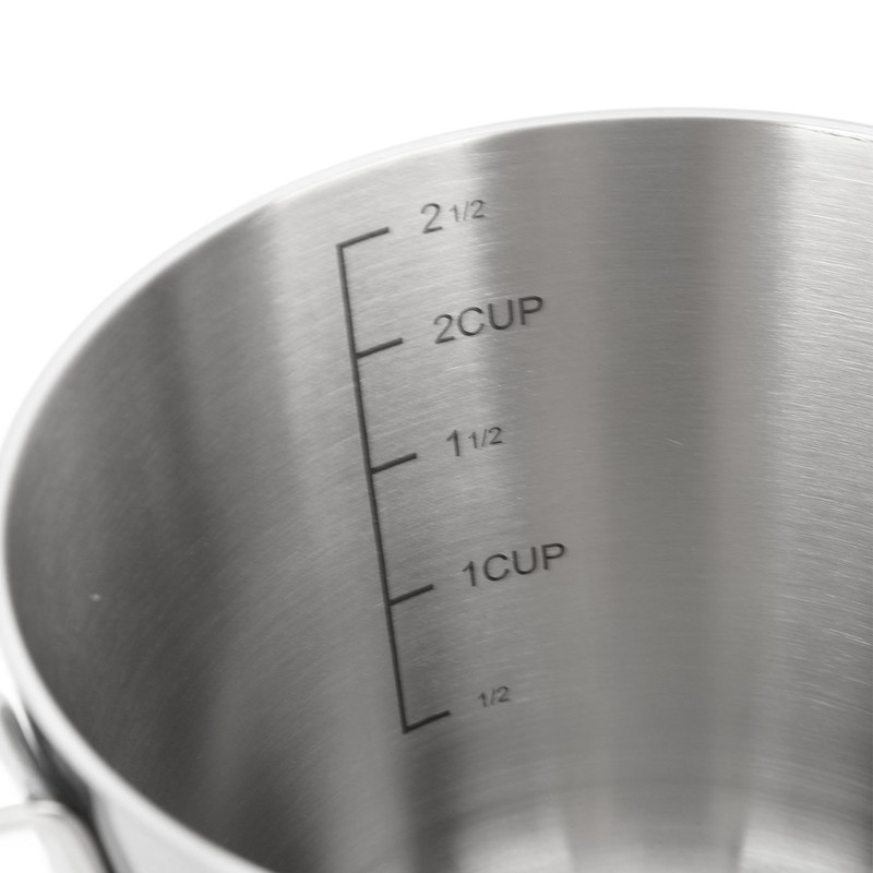304 Stainless Steel Butter Warmer 600ML Small Saucepan Measuring Cup