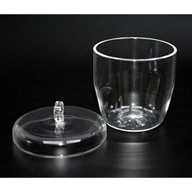 Quartz Crucibles Lab Crucible with Lids (10 ml, 50 ml, 100 ml; Temperature Tolerance up to 1450 °C) (100ml)