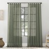 Archaeo Burlap Weave Linen Blend Tab Top Curtain, 50" x