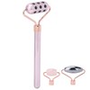 3 in 1 Rose Quartz Face Roller Massager Germanium Facial