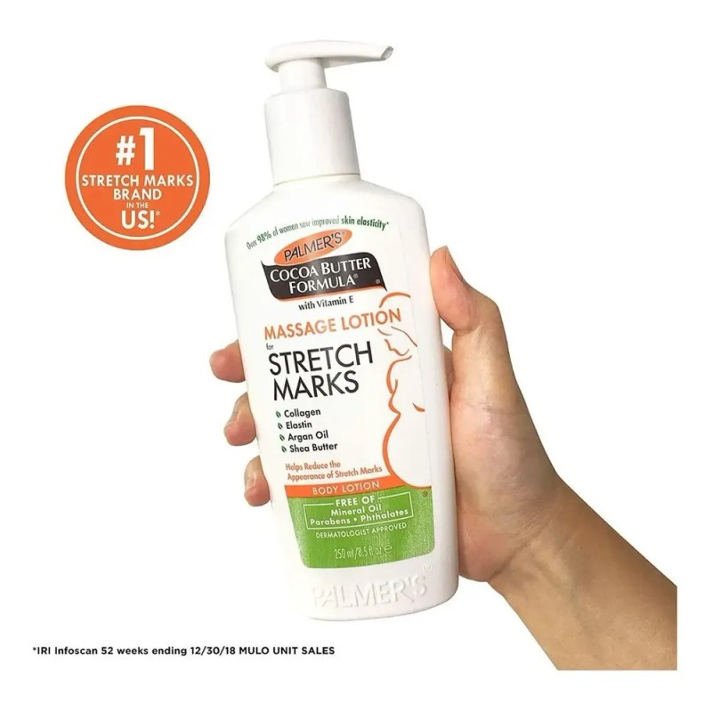 Crema Antiestrías Palmer’s 250 ml Embarazo Manteca de Cacao