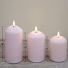 Girimax Blush Pink Flameless LED Pillar Candles with Remote, Flickering