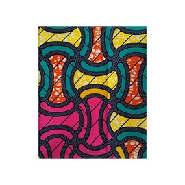 MAYNOWAX Coupon Pagne African Wax Fabric 100% Cotton 2 Yards 1.8 x 120 cm